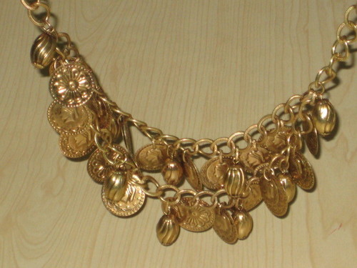 Brass coin necklace