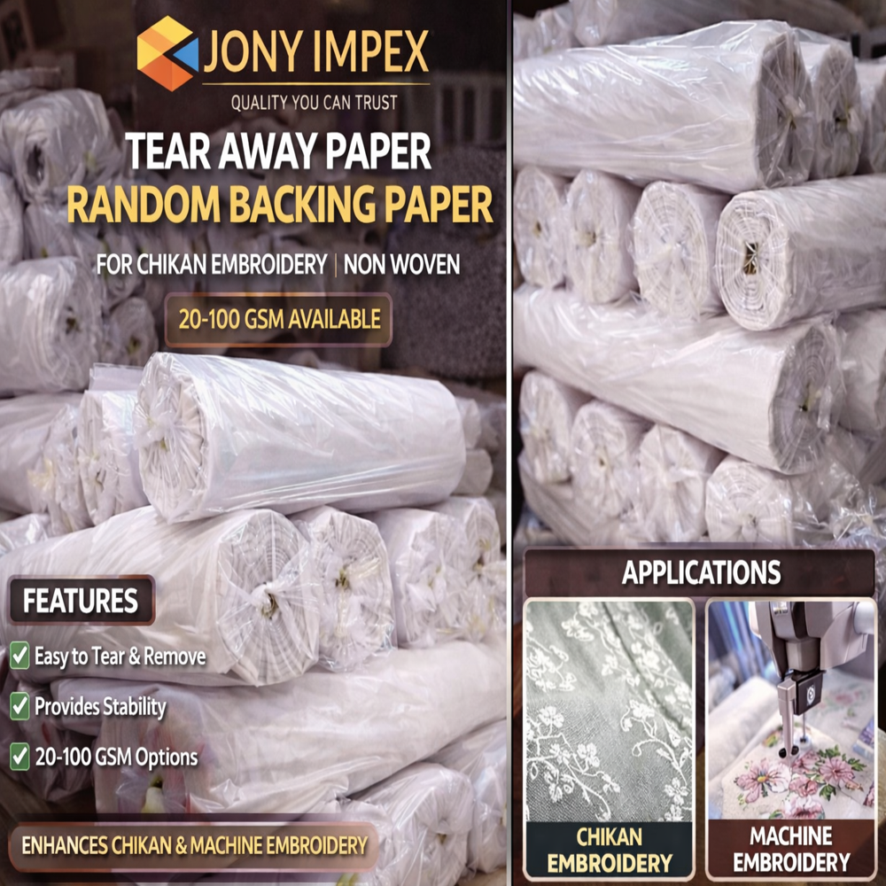 Random Backing Paper - White Paper With Random Print, Customized Length And Width | High Strength, Durable Quality, Versatile For Diverse Applications