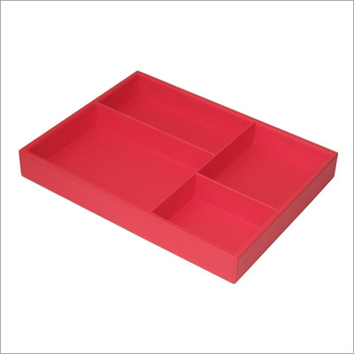 Square Leather Tray
