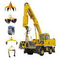 Dual-power Multi-grab Bucket Crane (qlys10dz) - Steel, 10 Ton Payload, Diesel/electric Power, Knuckle Boom, 24/7 Operation