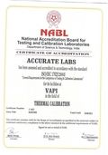 Certificate of  Thermnal of   NABL
