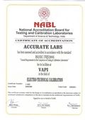 Certificate of Electro Technical of NABL