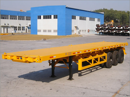 Flatbed Container Trailer Transportation 
