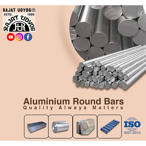 Silver Aluminium Round Bars