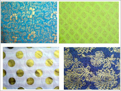 Gold Printed Fabrics