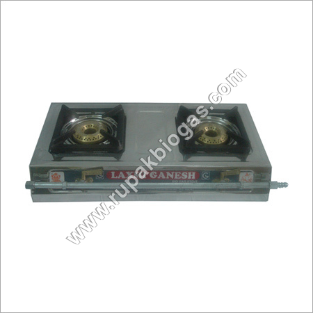 Biogas Butterfly Handle Double Burner