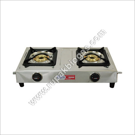 Biogas S.S Double Burner Stoves