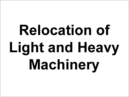 Machinery Relocation