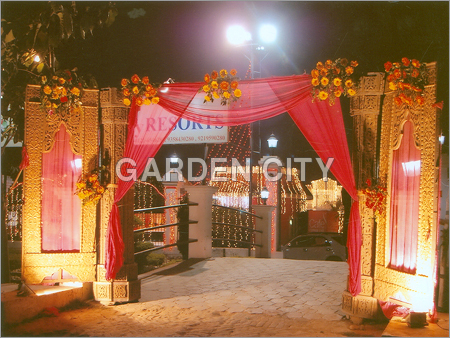 Wedding & Ceremony Goods - Wood, Variable Dimensions, Red | Elegant Design, Durable Materials, Easy Setup, Customizable Options