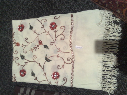 Ari Embroidered Paisley Design Stole