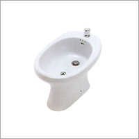 Single Hole Bidet - Ceramic, 400x550x310 Mm | Floor Mounted, Elegant Oval Design With Full Pressure Water Flow