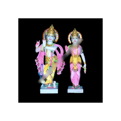 Radha Krishna Marble Moorti