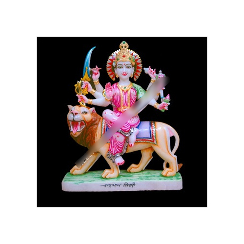 Marble Goddess Durga Statue