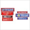 Vinyl Name Plates - Aluminum, Rectangle | Customizable With Variable Data, Suitable For Indoor/outdoor Applications, Multiple Substrate Options