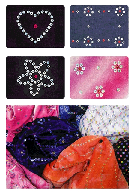 Synthetics Spangle Fabrics