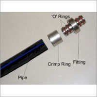 Brass Crimp Fittings - Durable Brass Material, Composite Pipe Compatibility, Silver Color | Reliable O-ring Sealing, Easy Crimp Installation, Low Maintenance