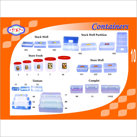 Plastic Household Containers - Plastic Varied Sizes Clear | Durable Storage Stackable Design Lids Included