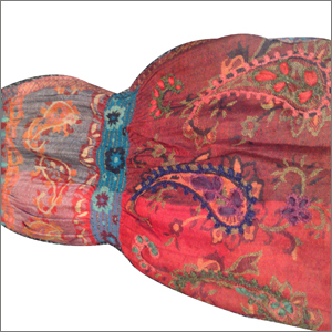 Wool Boiled Lycra Ari Embroidery Shawls