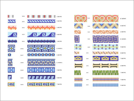 Border Design Tiles - Pattern: Square Edge