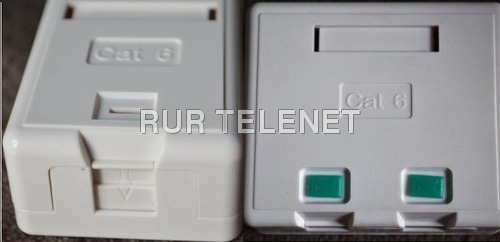 Cat6 Single And Dual Shuttered Port Surface Mount