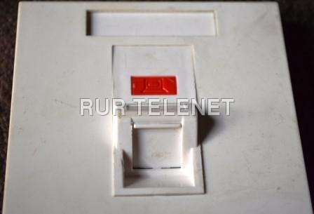 Single Shuttered Angular Face Plate