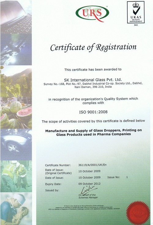 ISO Certificate