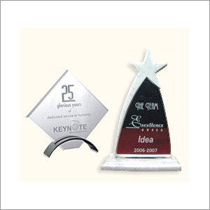 Acrylic Prize - Polished Acrylic, Variable Size, Clear | Elegant Design, Smooth Finish, Inspiring Team