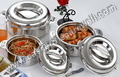 Stainless Steel Casserole Dish - 1000ml, 1500ml, 2500ml, 3500ml & 5000ml | Airtight Seal, Durable Steel, Two Side Handles, Polished Finish
