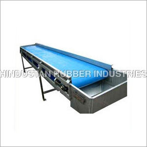 Blue Industrial Roller Conveyor