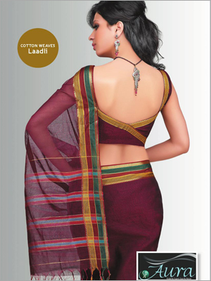 Cotton Weaves Laadi Saree