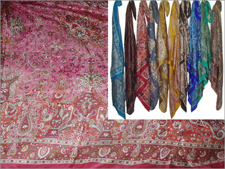 100% Silk Printed Scarf (100x100cm)