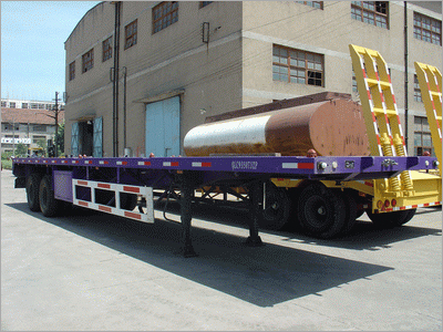 Double Axle Container Transport Semi Trailer