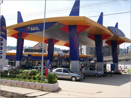 Petrol Pump Canopy Erection