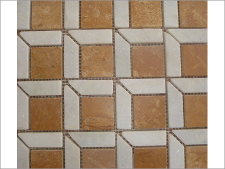 Yellow White Marble Mosaic