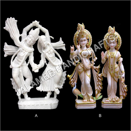 Radha Krishan Marble Statue