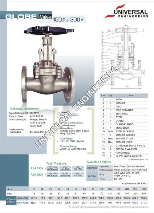 Casting Globe Valves