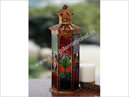 Christmas Lanterns - Metal, 12 Inches, Multicolor | Beautiful Design, Easy Hanging, Hand-Painted Finish, Long-Lasting Indigenous Style