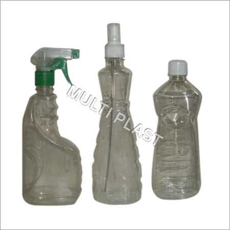 Glass Cleaner Bottles - Plastic, Narrow Flip Top Lid, Pump Sprayer, Matte Finish | Sturdy, Unique Designs, Crack Resistant