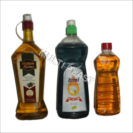Oil Bottles - Plastic, Various Sizes | High Strength, Crack Resistance, Flawless Finish, Leak Proof, Air Tight, Cap with Brush Sealing