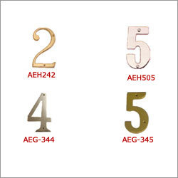 Brass Numerals Alphabet