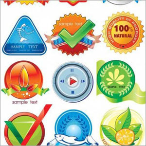 Stickers And Labels Vector