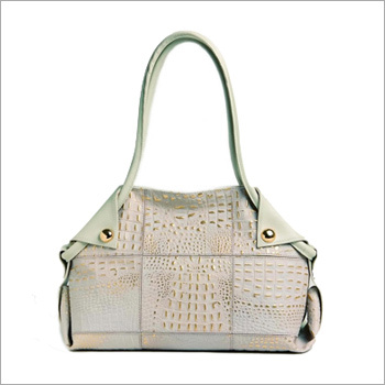 Chroco Leather Bags - Leather, 12x10x5 Inches, Zipper Closure | Multiple Compartments, Stylish, Durable, Customizable