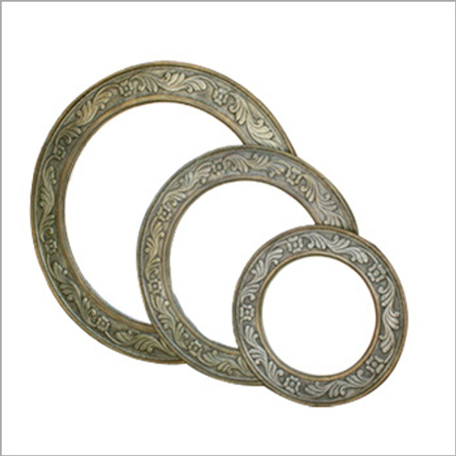 Carved Metal Mirror Frame