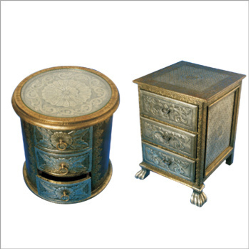 Metal Wooden Drawer Chest