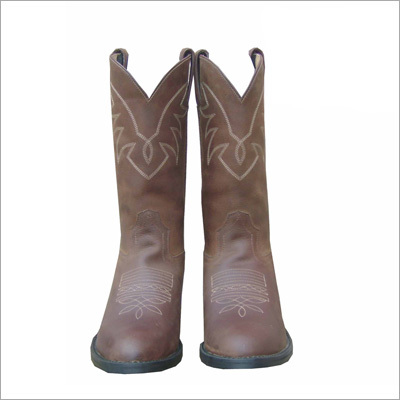 Leather Cow Boy Riding Boots 