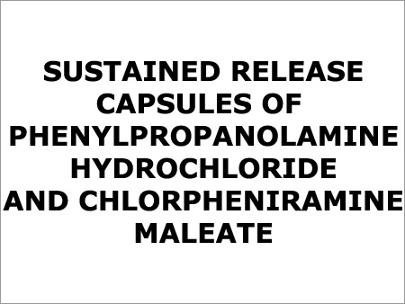  Phenylpropanolamine Sustained Release Capsules 