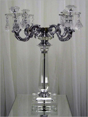 Candelabras with Crystal Hanging