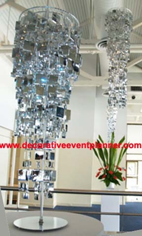 Candelabras with Hanging Crystal