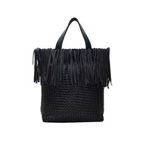 Leather Ladies Hand Woven Bag