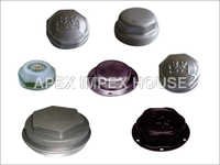 Wheel Hub Caps - Metal, Variable Diameter, Hexagonal/round Shape | Heat Resistant, Easy Installation, High Durability, Precise Fit, Wear Resistant